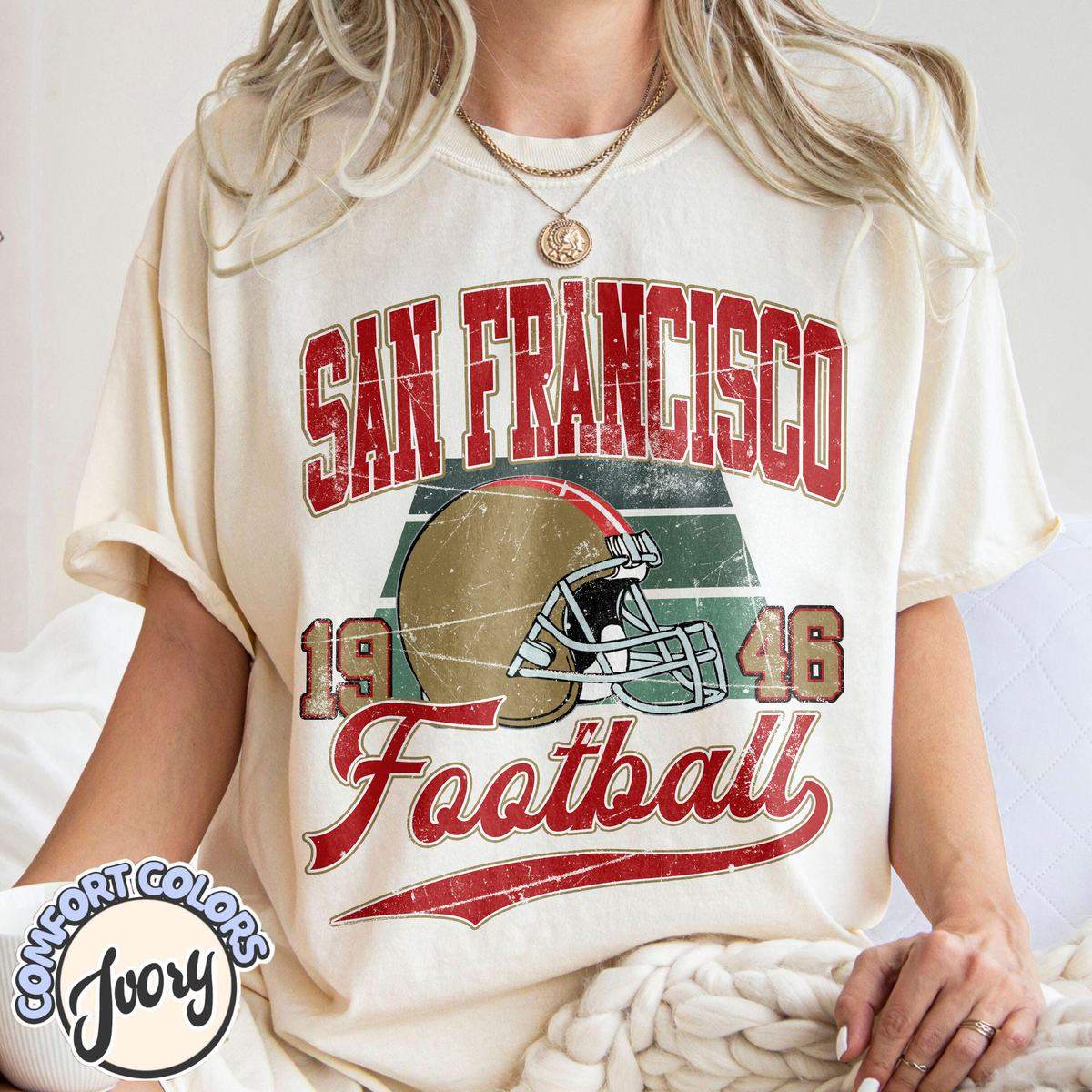 Unisex San Francisco football vintage t-shirt for men and women