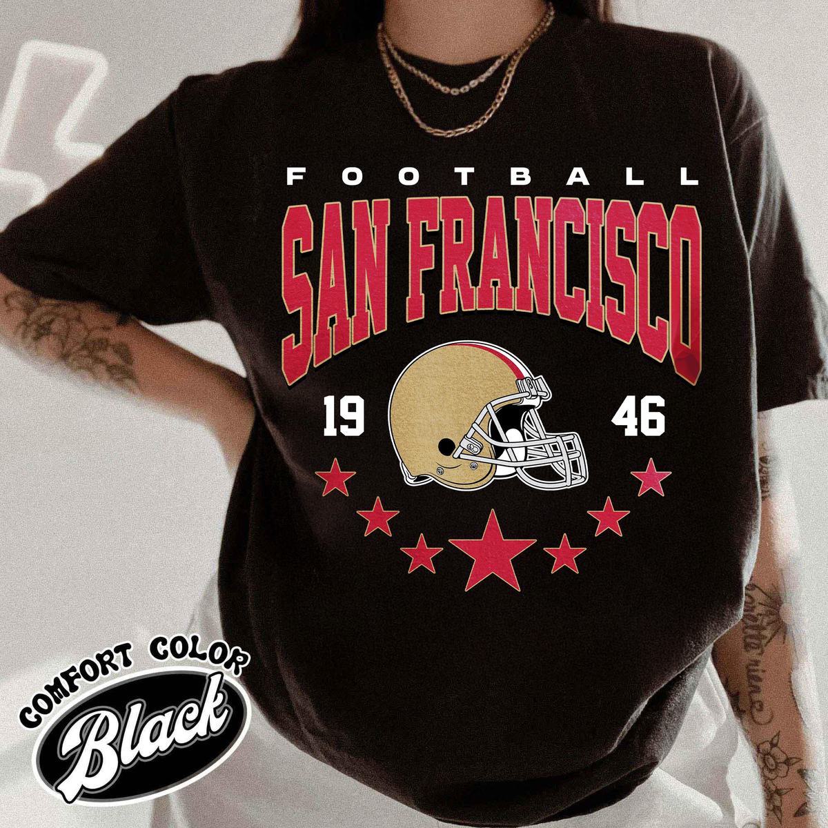 Unisex San Francisco football vintage t-shirt for men and women