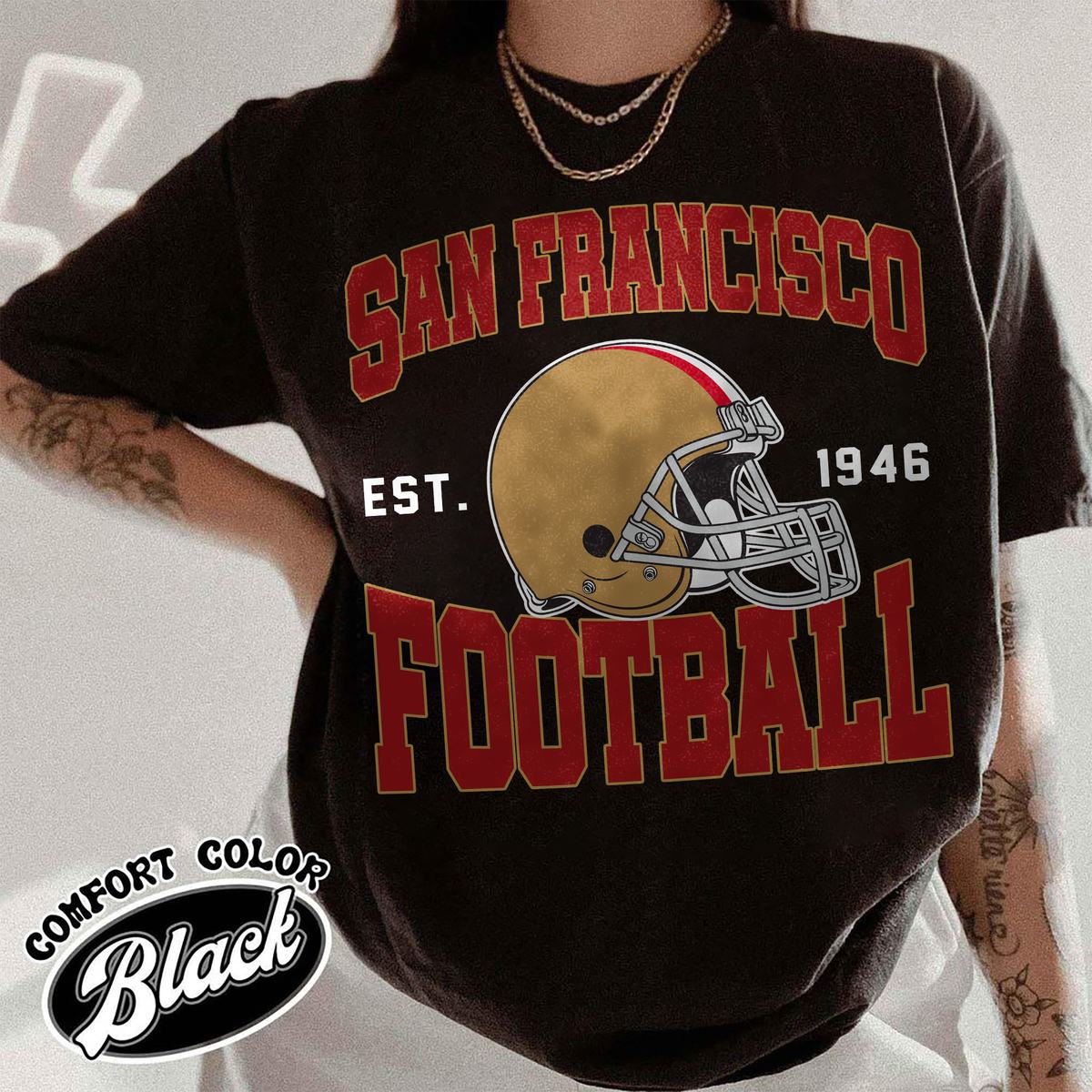 Unisex San Francisco football vintage t-shirt for men and women