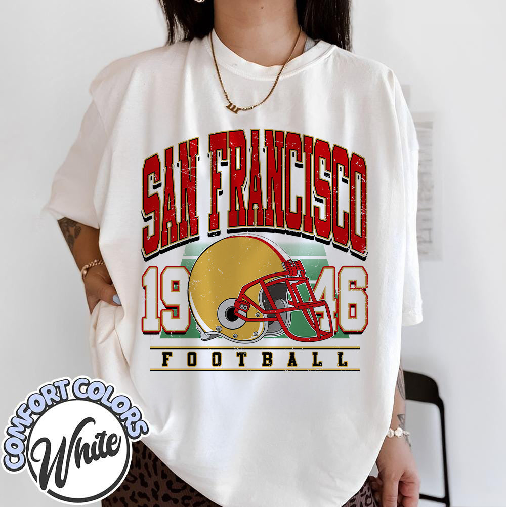 Unisex San Francisco football vintage t-shirt for men and women
