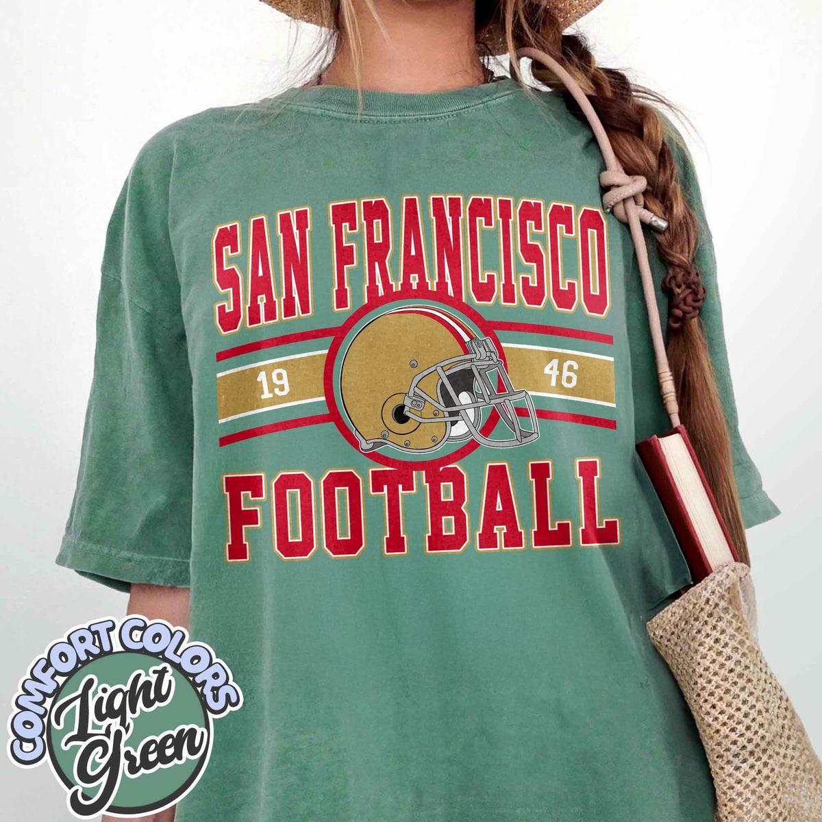 Unisex San Francisco football vintage t-shirt for men and women