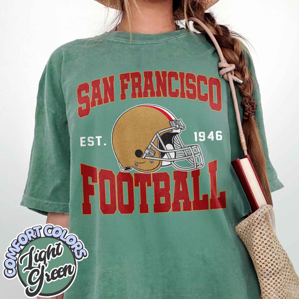 Unisex San Francisco football vintage t-shirt for men and women