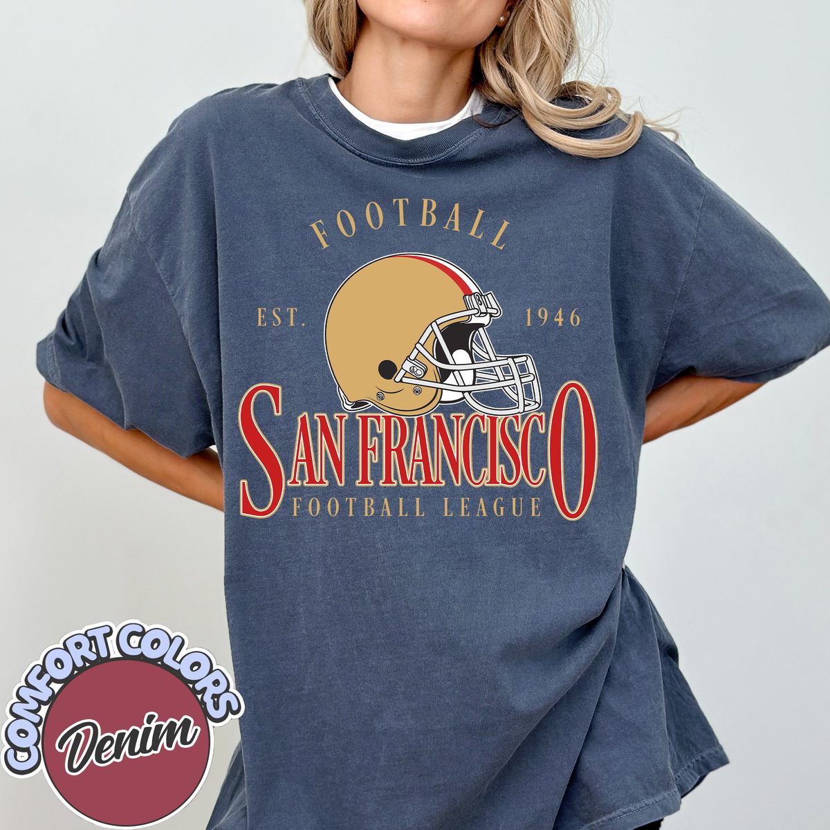 Unisex San Francisco football vintage t-shirt for men and women