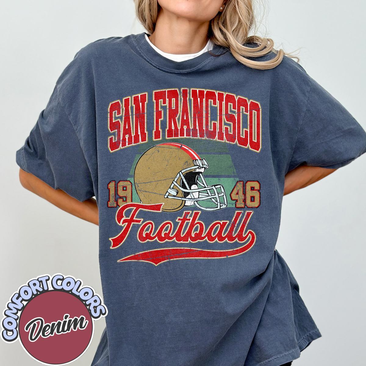 Unisex San Francisco football vintage t-shirt for men and women
