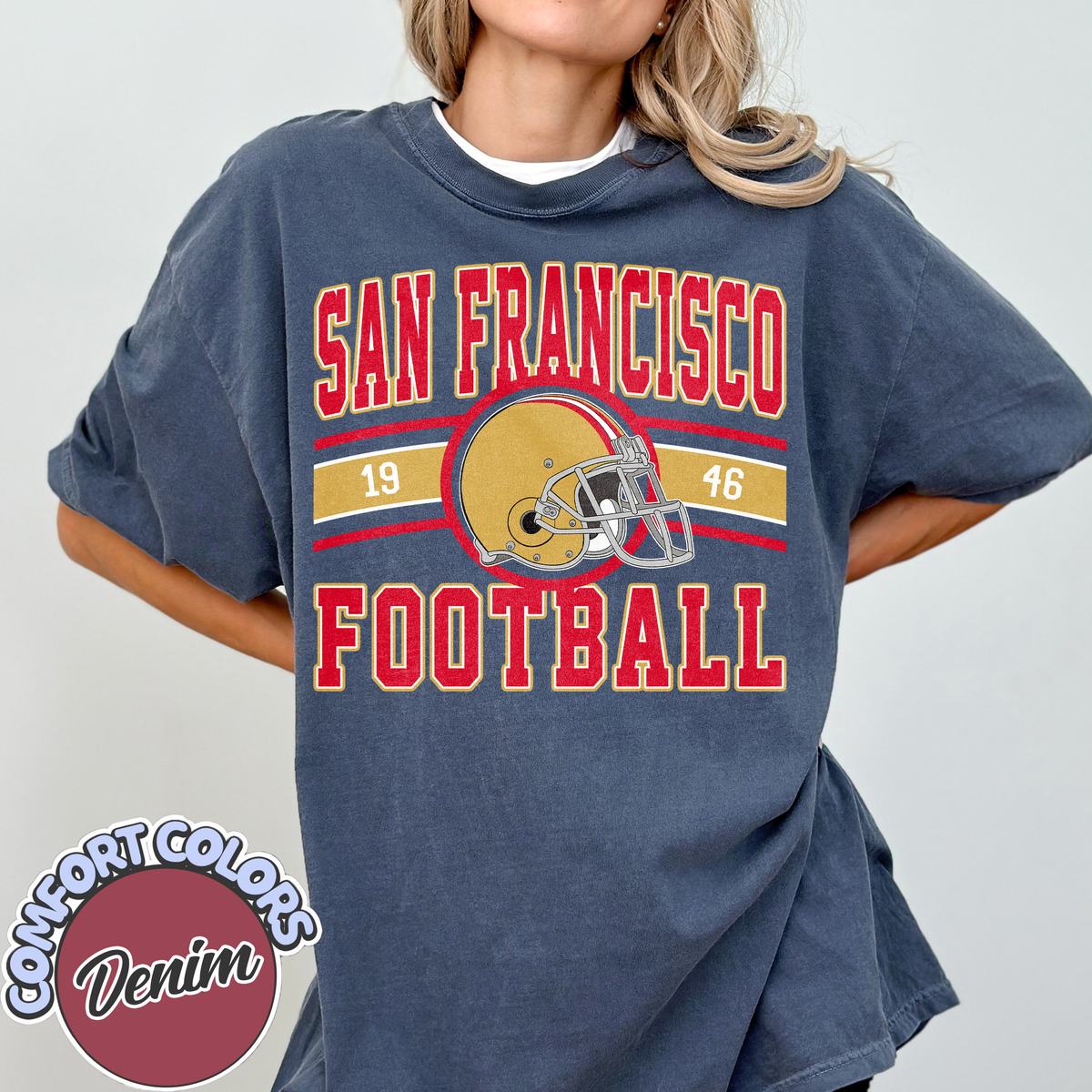 Unisex San Francisco football vintage t-shirt for men and women