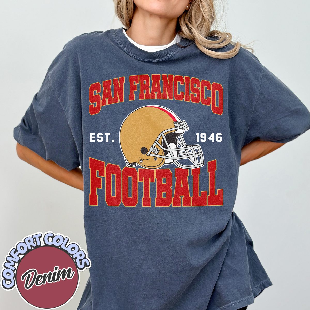 Unisex San Francisco football vintage t-shirt for men and women