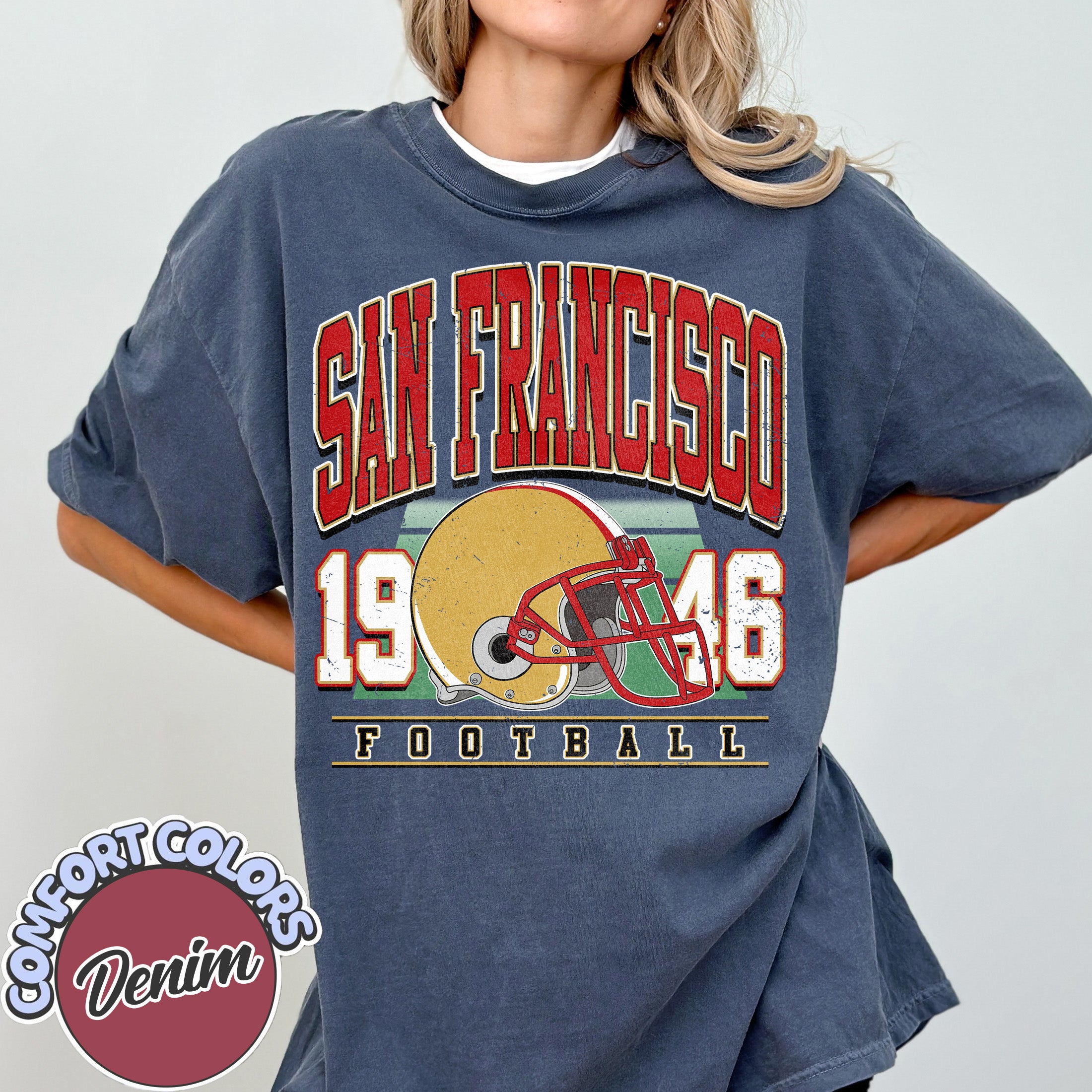 Unisex San Francisco football vintage t-shirt for men and women