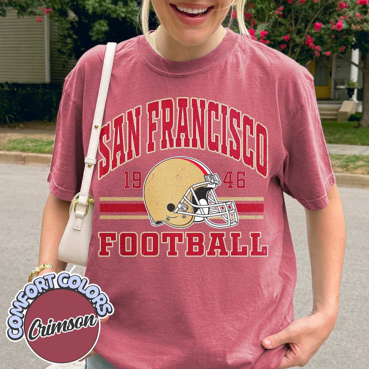 Unisex San Francisco football vintage t-shirt for men and women