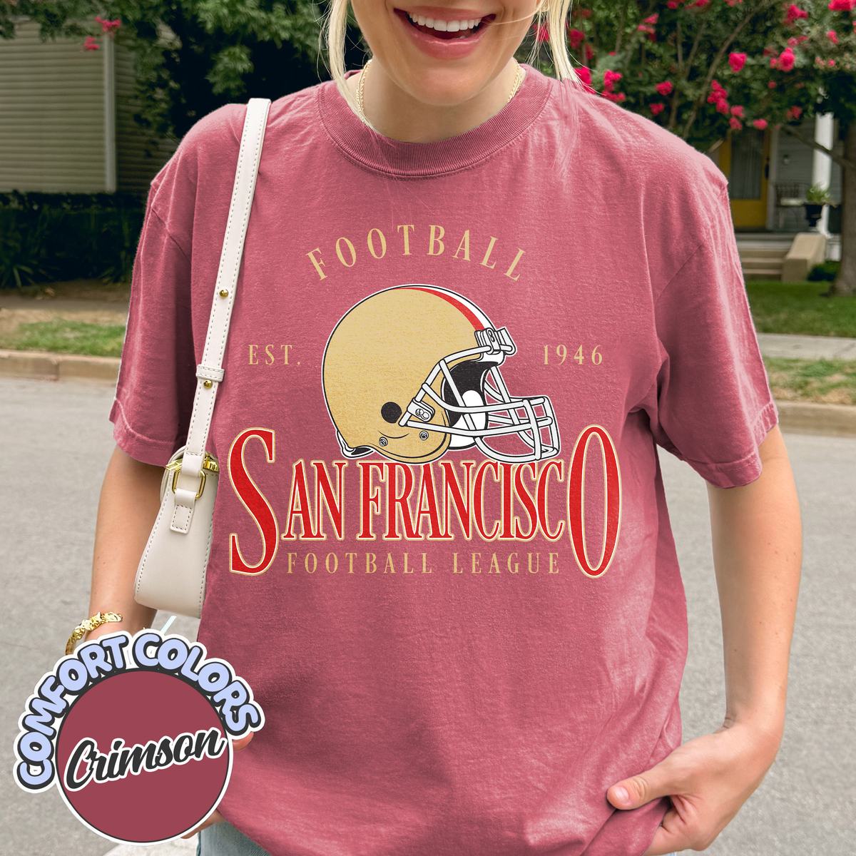 Unisex San Francisco football vintage t-shirt for men and women