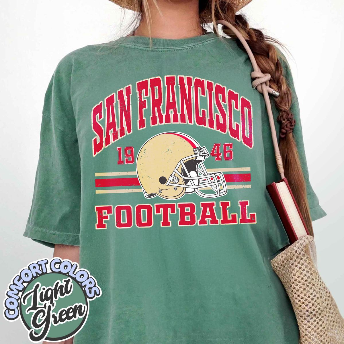 Unisex San Francisco football vintage t-shirt for men and women