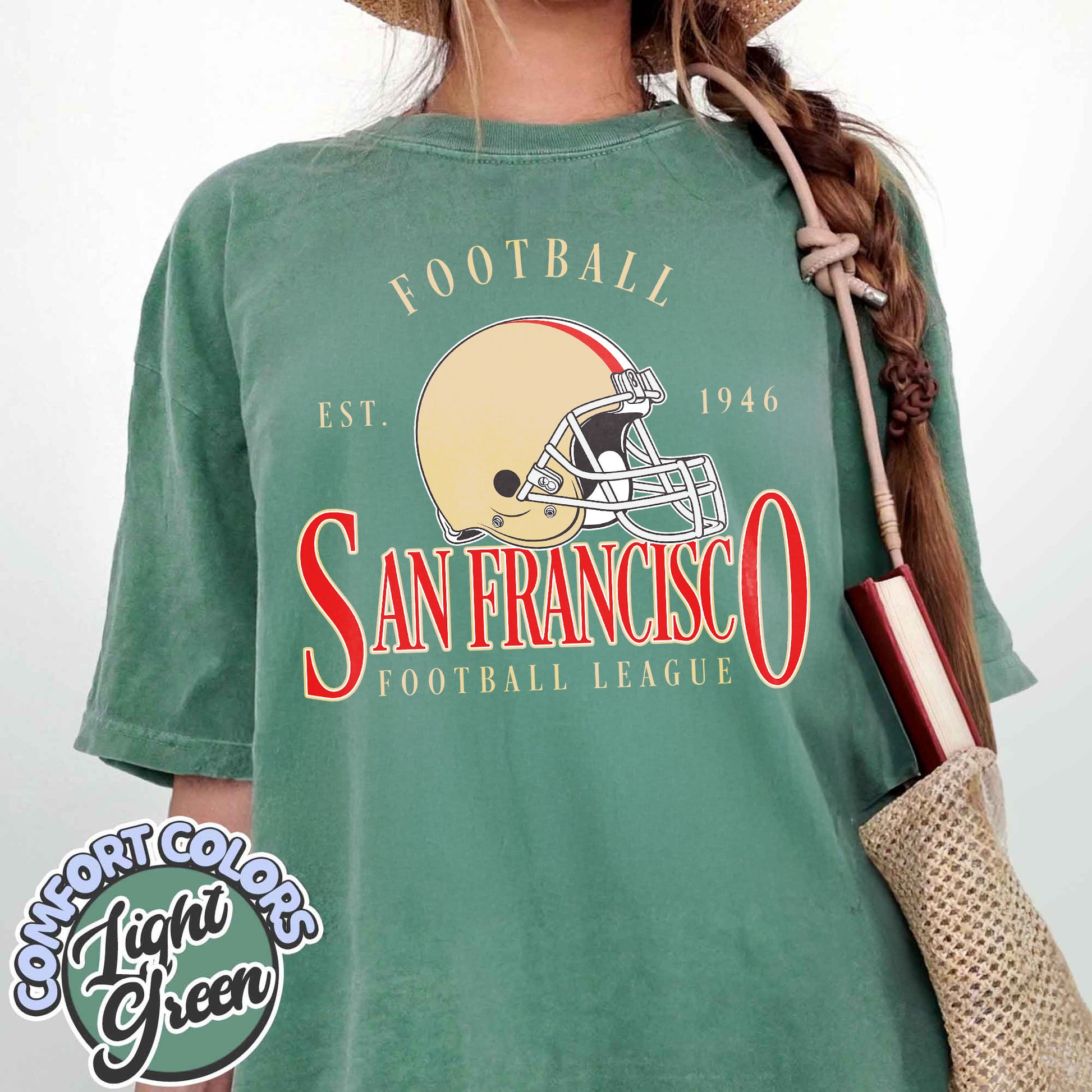 Unisex San Francisco football vintage t-shirt for men and women