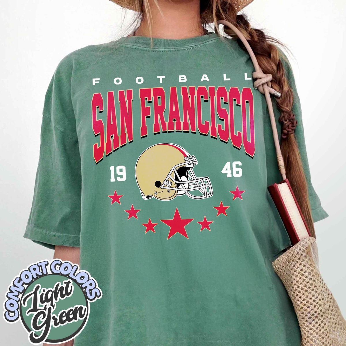 Unisex San Francisco football vintage t-shirt for men and women