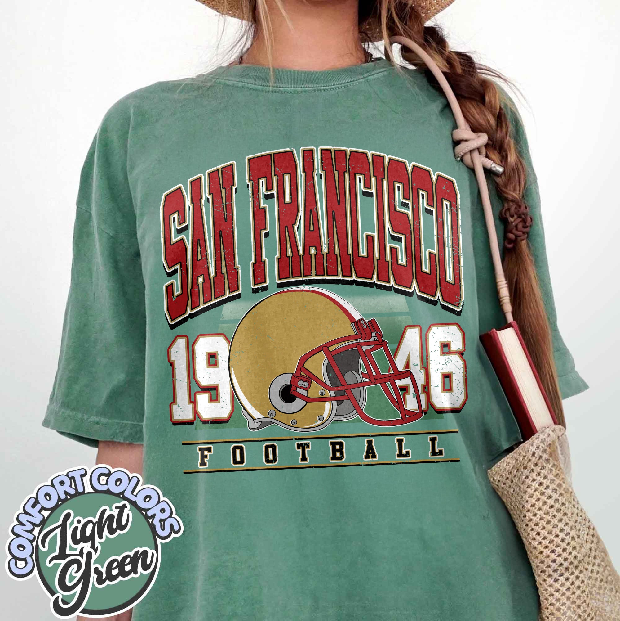 Unisex San Francisco football vintage t-shirt for men and women