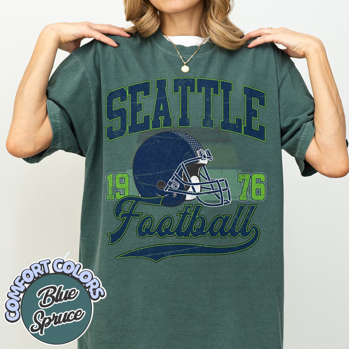 Unisex Seattle football vintage t-shirt for men and women
