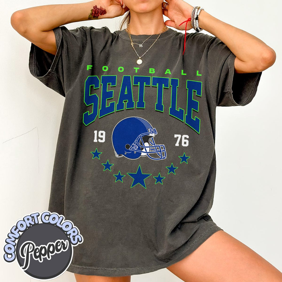 Unisex Seattle football vintage t-shirt for men and women