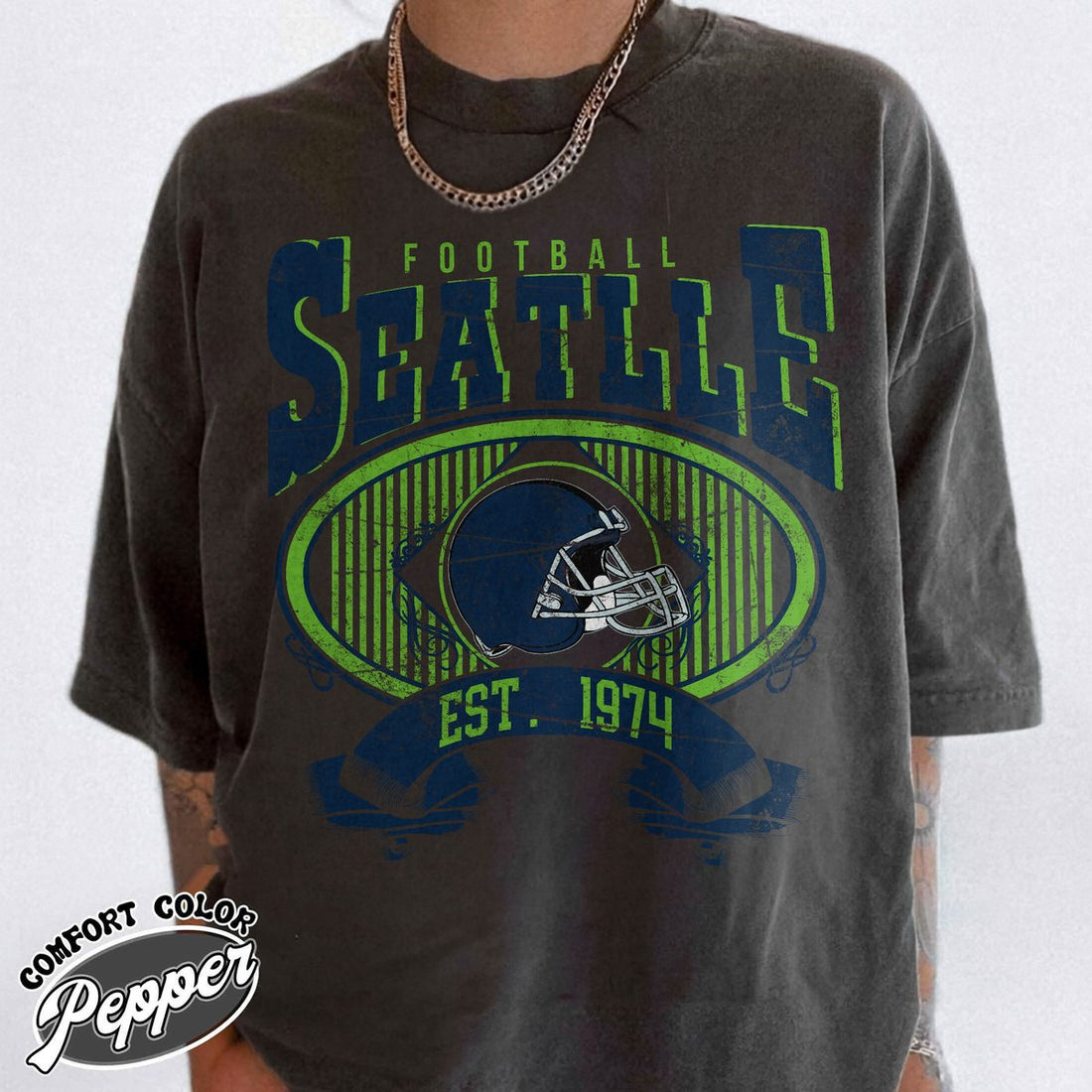 Unisex Seattle football vintage t-shirt for men and women