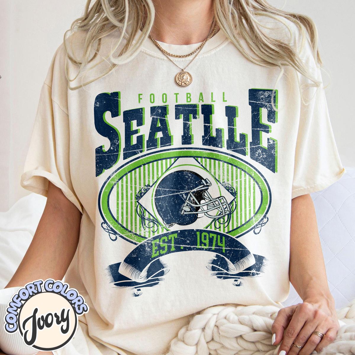 Unisex Seattle football vintage t-shirt for men and women