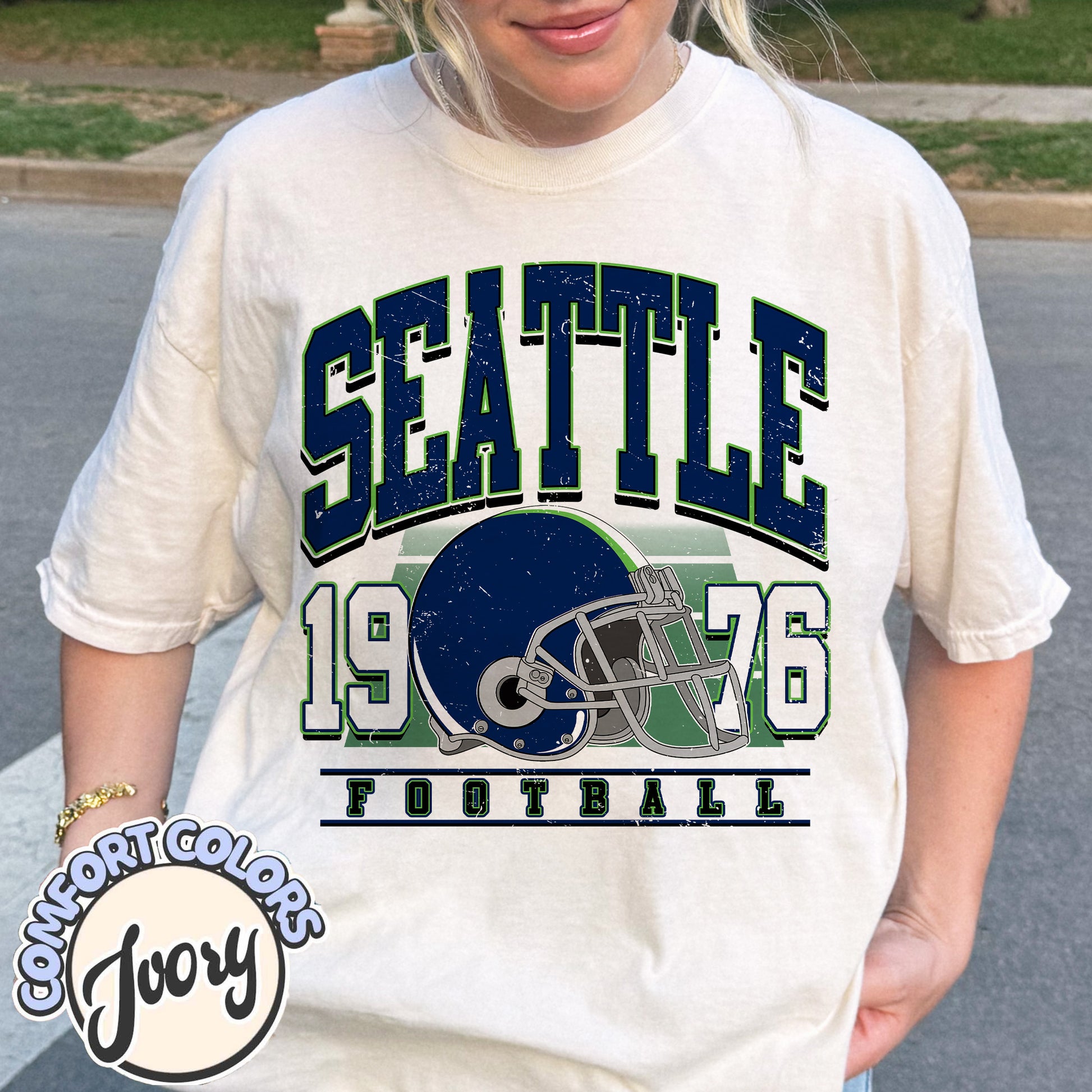 Unisex Seattle football vintage t-shirt for men and women