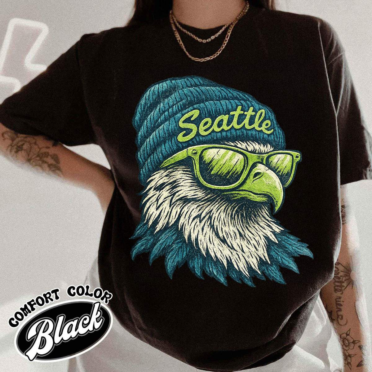 Unisex Seattle football vintage t-shirt for men and women
