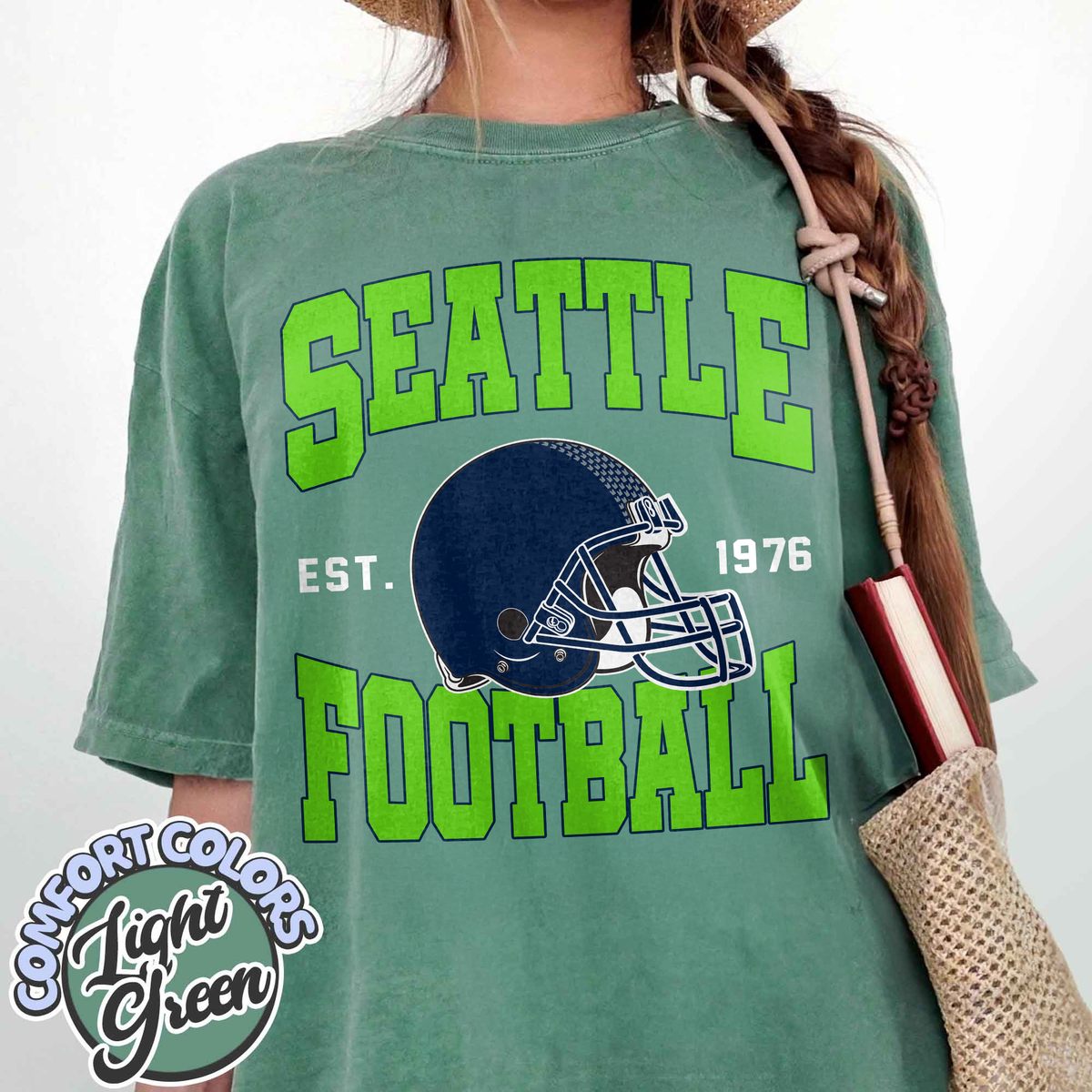 Unisex Seattle football vintage t-shirt for men and women