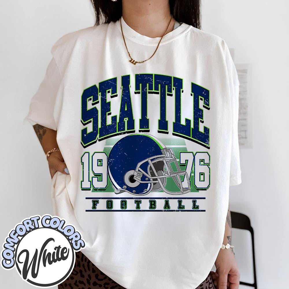 Unisex Seattle football vintage t-shirt for men and women
