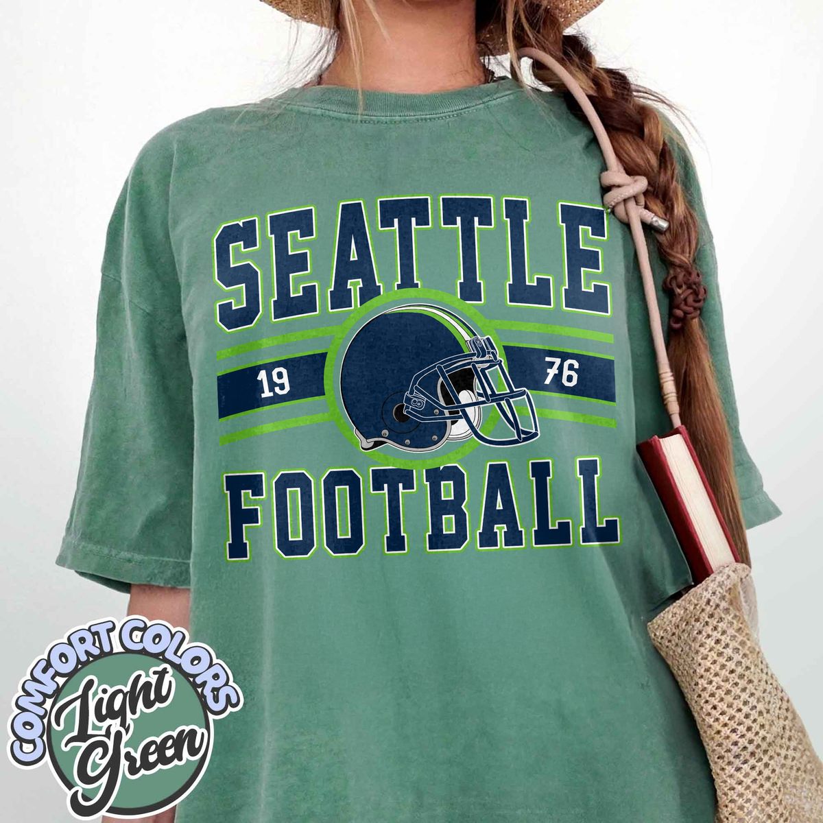 Unisex Seattle football vintage t-shirt for men and women