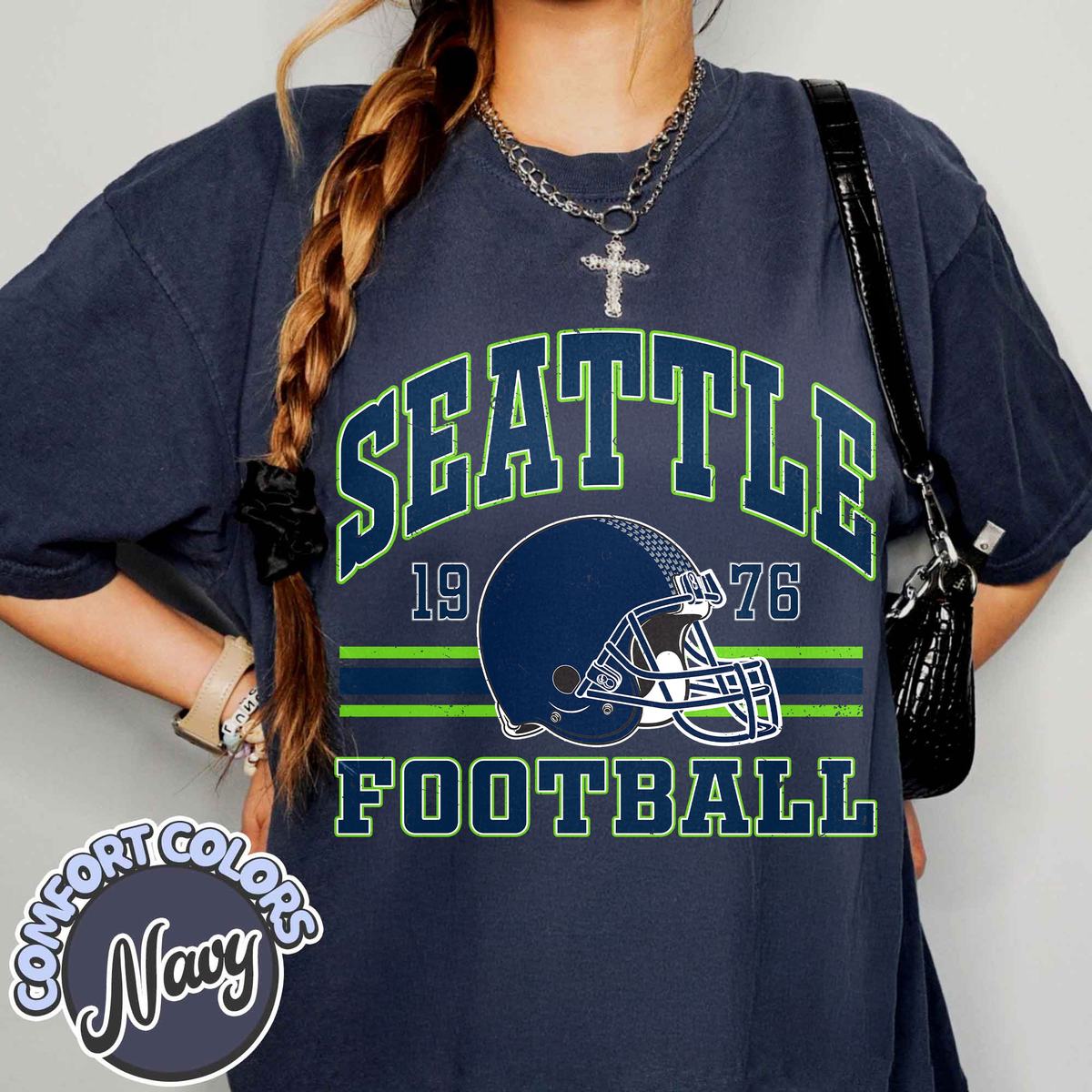Unisex Seattle football vintage t-shirt for men and women