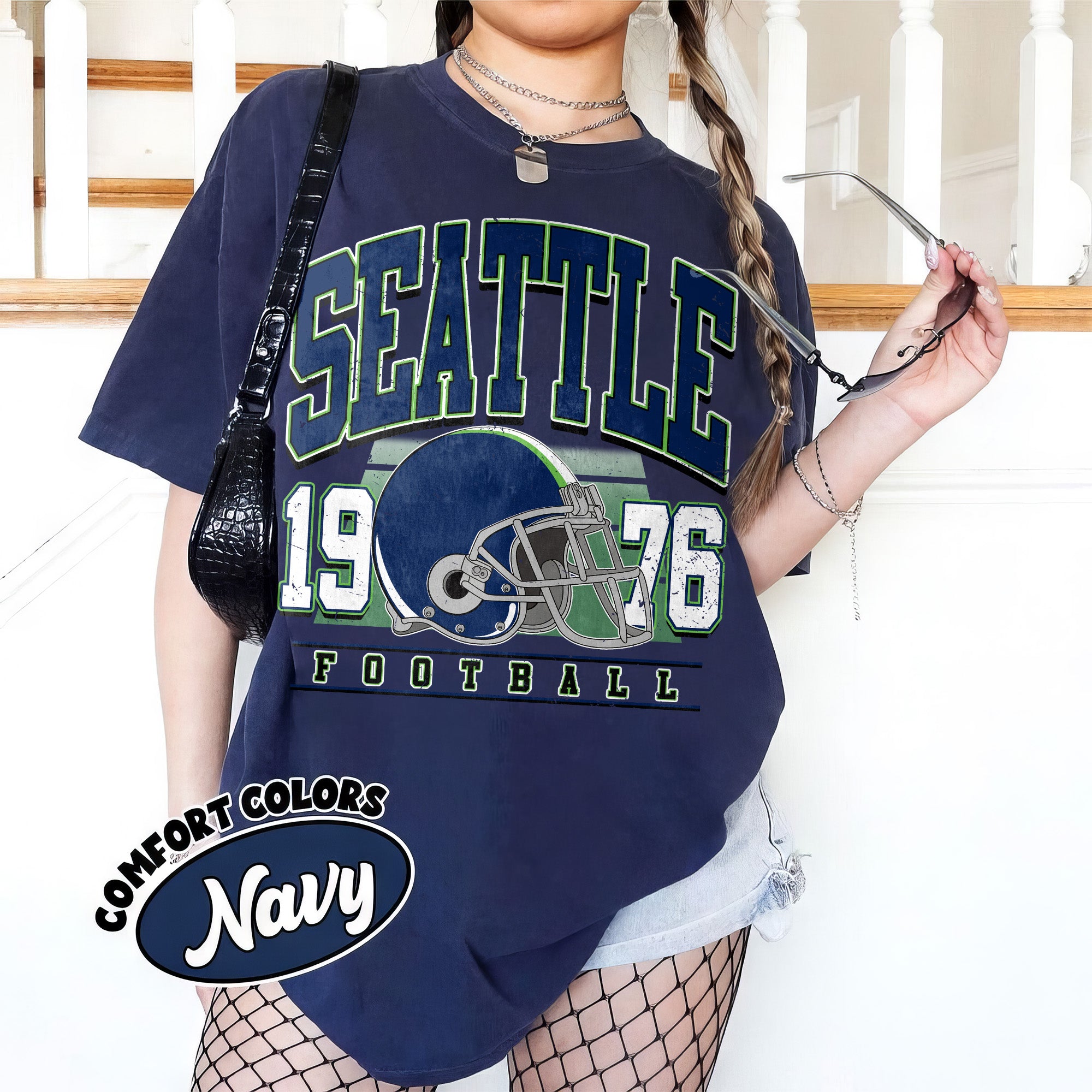 Unisex Seattle football vintage t-shirt for men and women
