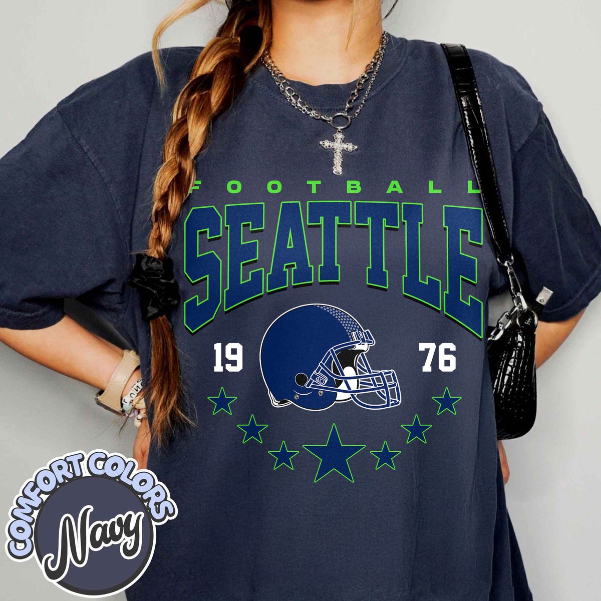 Unisex Seattle football vintage t-shirt for men and women