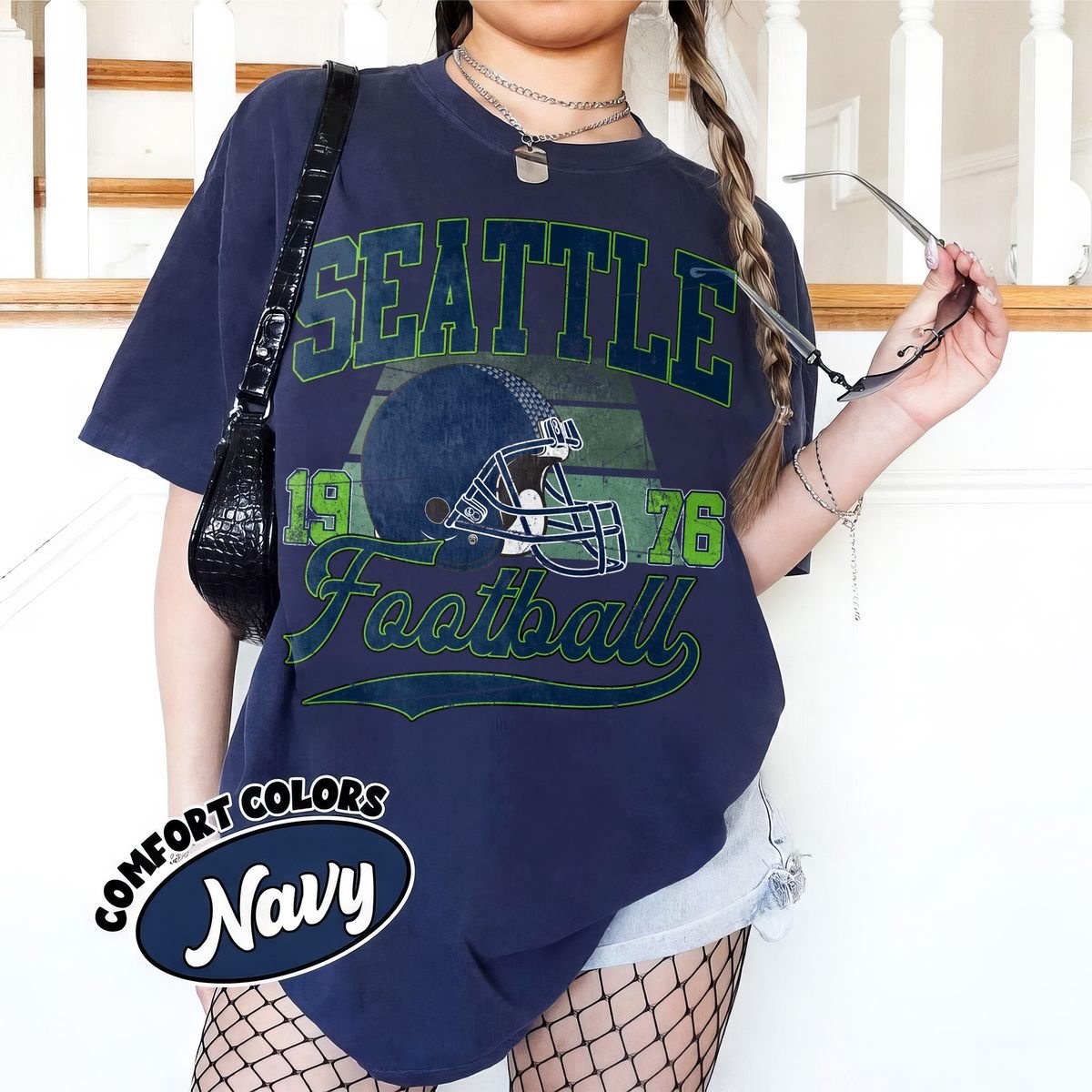 Unisex Seattle football vintage t-shirt for men and women