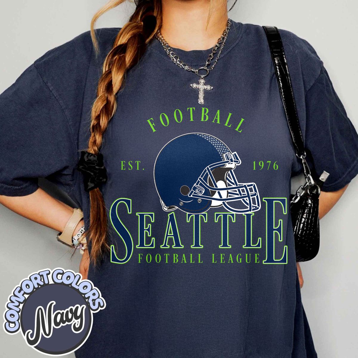 Unisex Seattle football vintage t-shirt for men and women