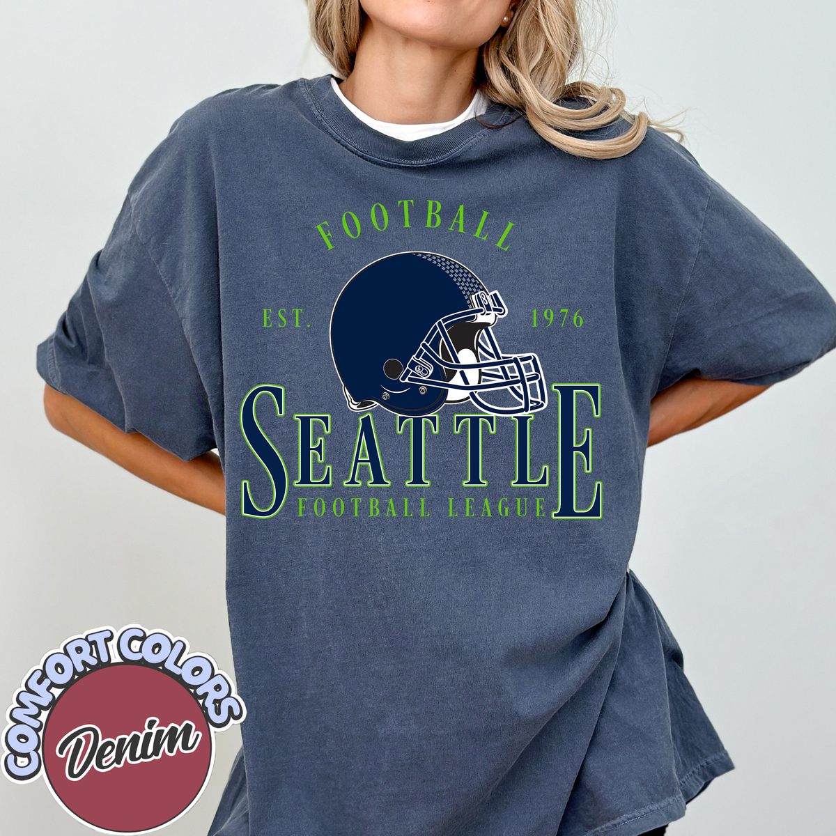 Unisex Seattle football vintage t-shirt for men and women