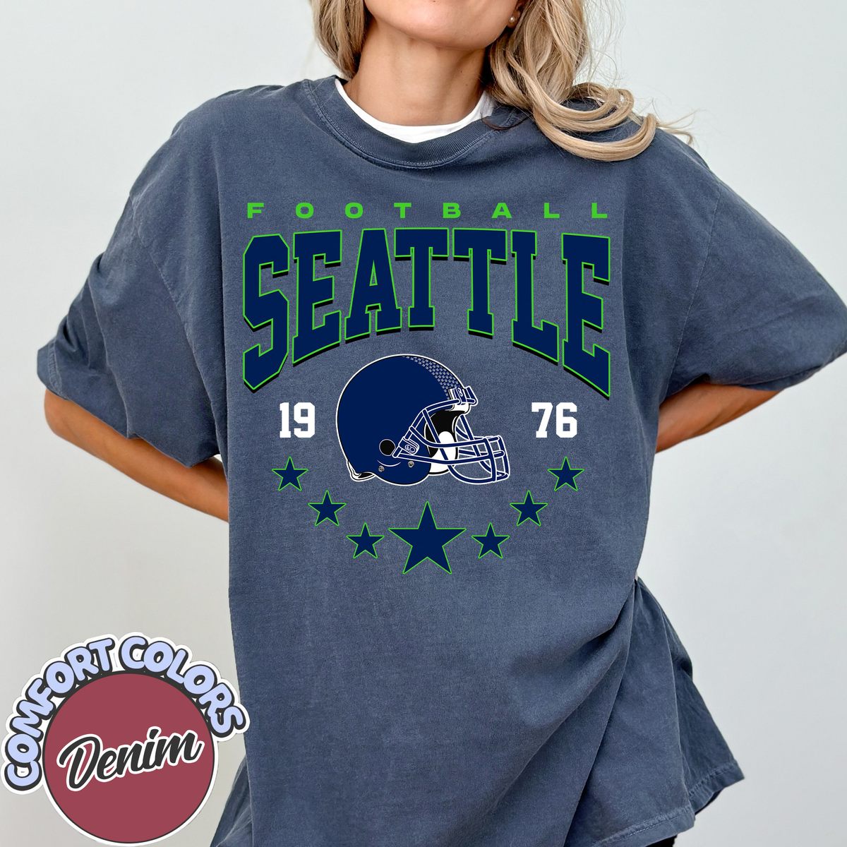 Unisex Seattle football vintage t-shirt for men and women