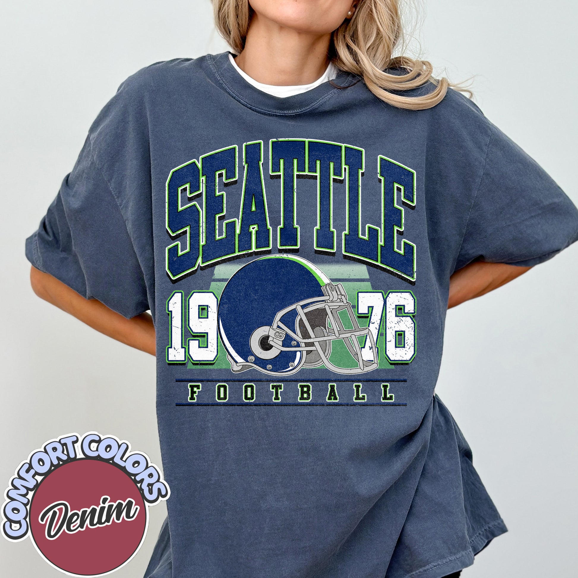 Unisex Seattle football vintage t-shirt for men and women
