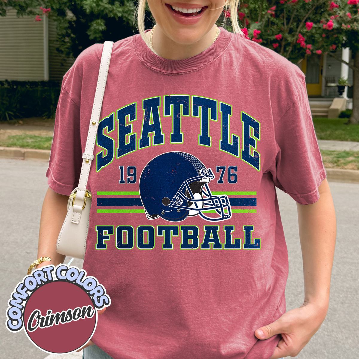 Unisex Seattle football vintage t-shirt for men and women