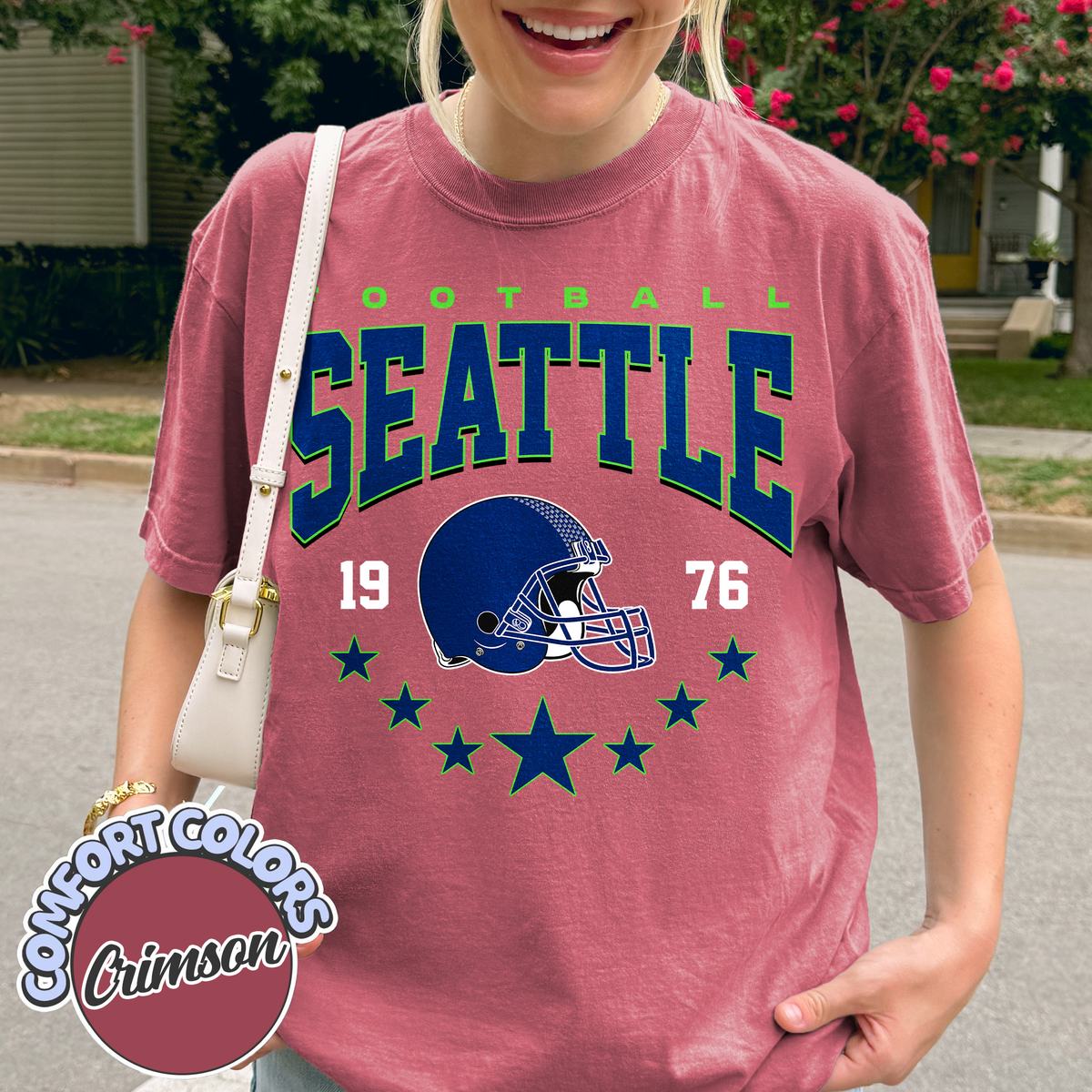 Unisex Seattle football vintage t-shirt for men and women