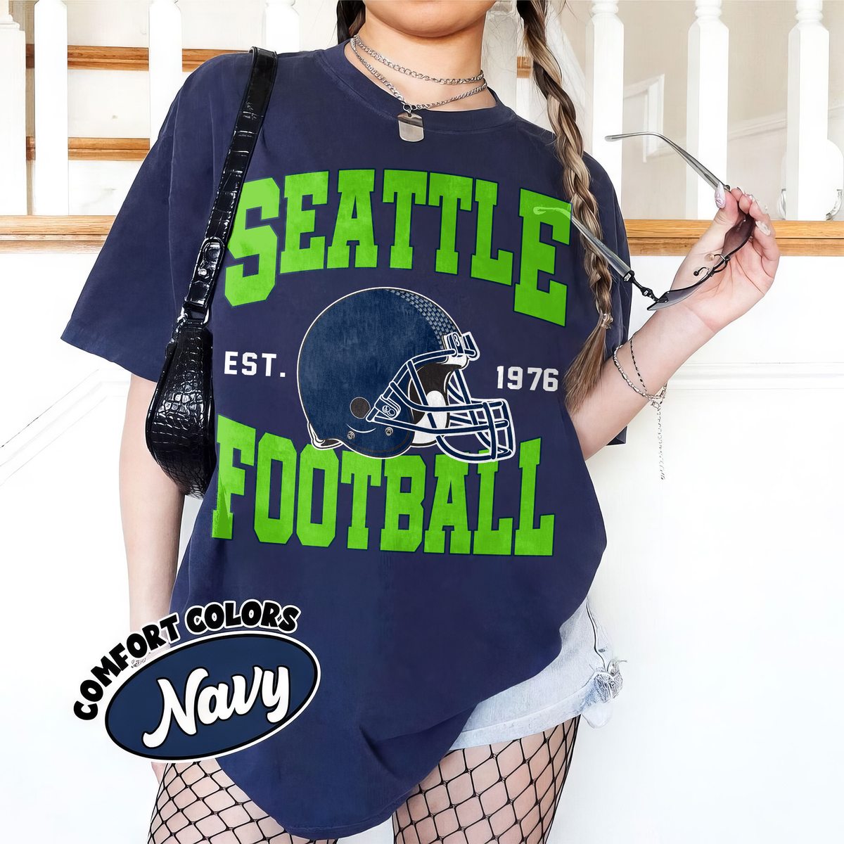 Unisex Seattle football vintage t-shirt for men and women
