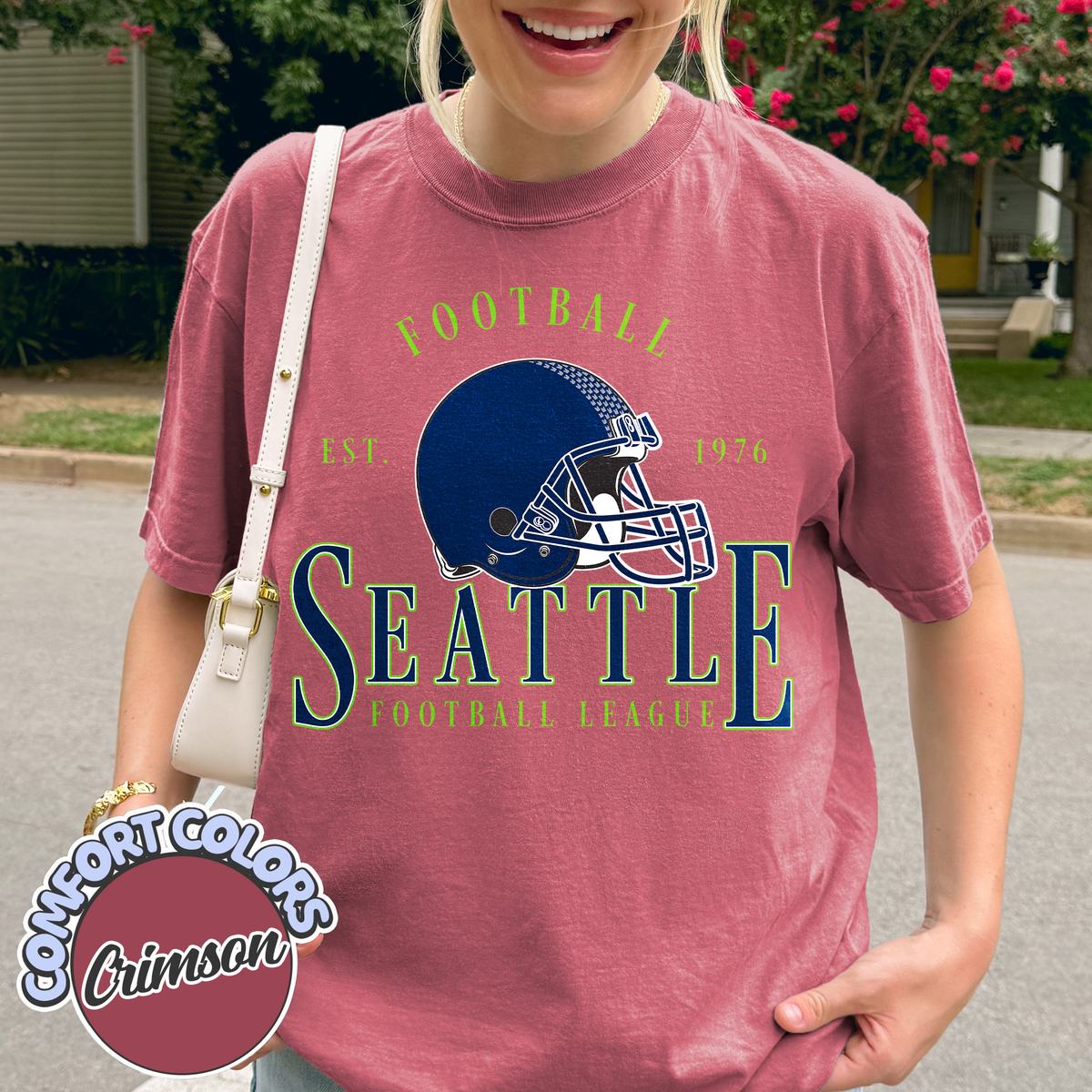 Unisex Seattle football vintage t-shirt for men and women