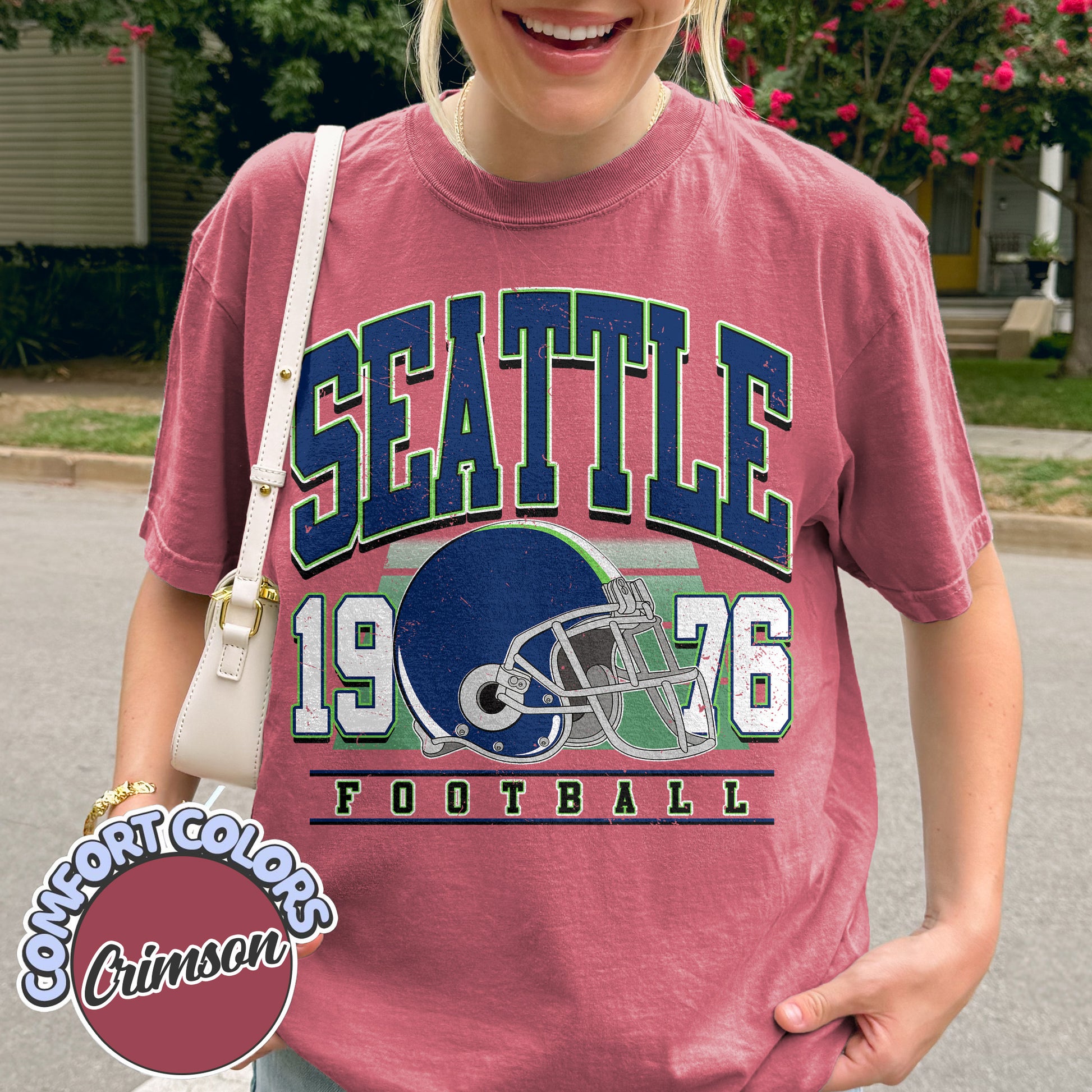 Unisex Seattle football vintage t-shirt for men and women