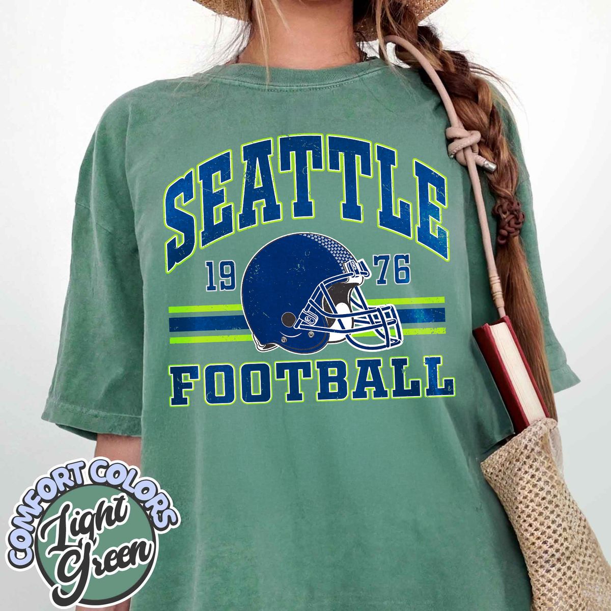 Unisex Seattle football vintage t-shirt for men and women