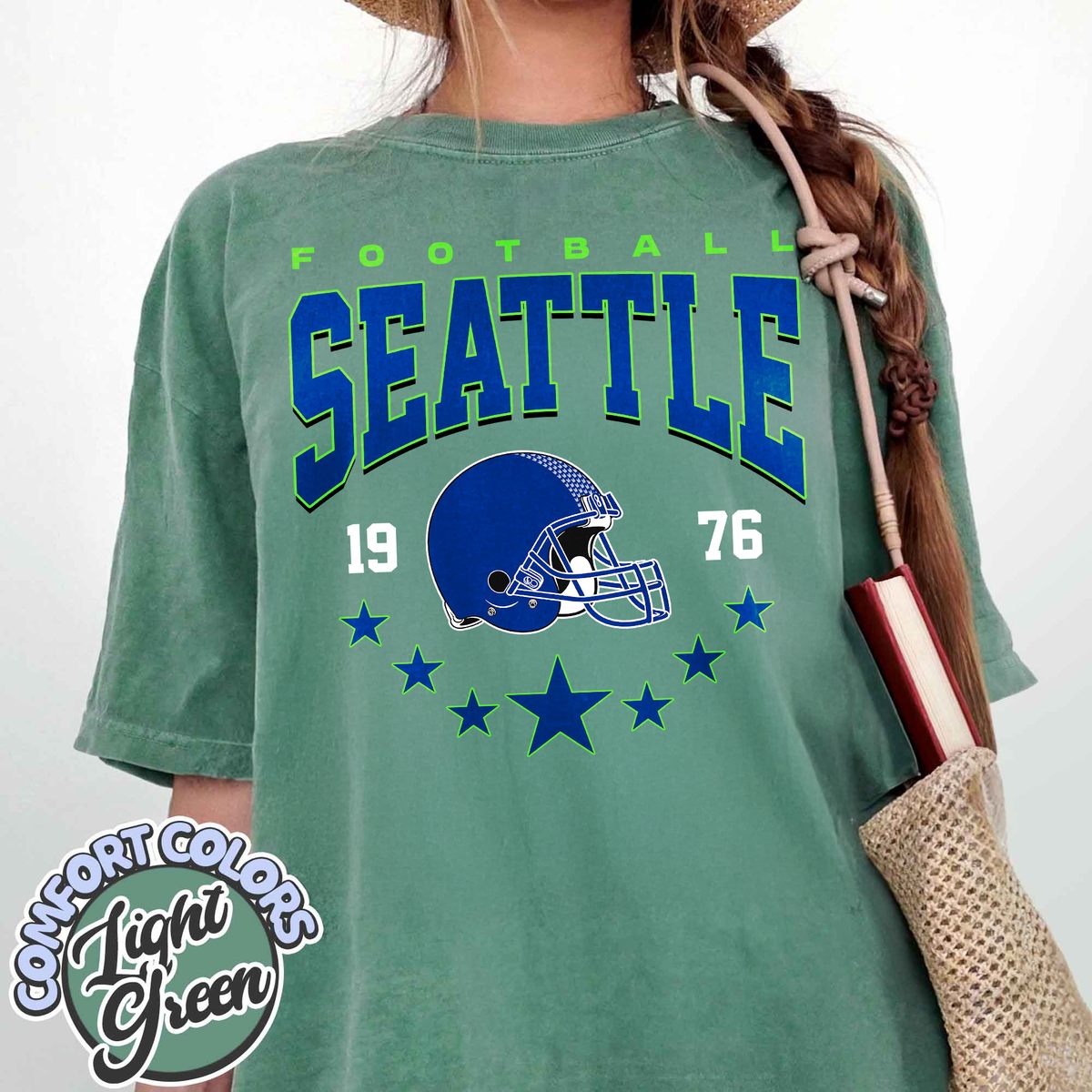 Unisex Seattle football vintage t-shirt for men and women