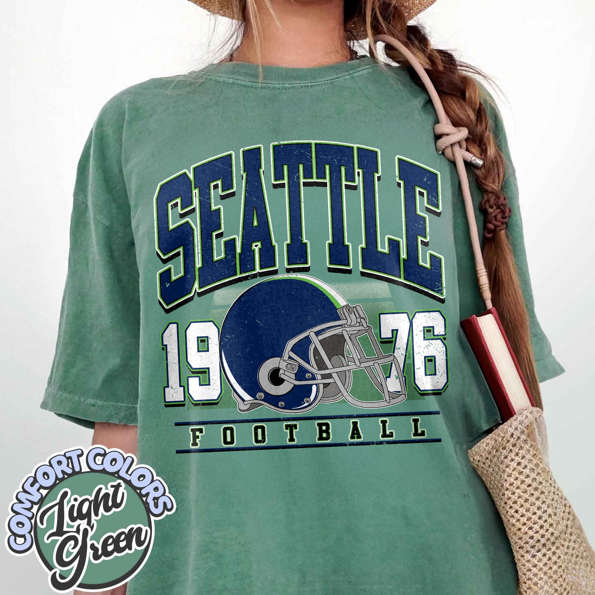 Unisex Seattle football vintage t-shirt for men and women
