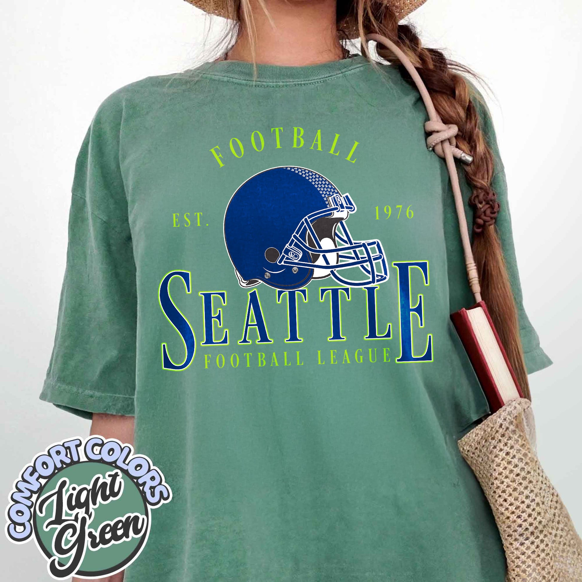 Unisex Seattle football vintage t-shirt for men and women