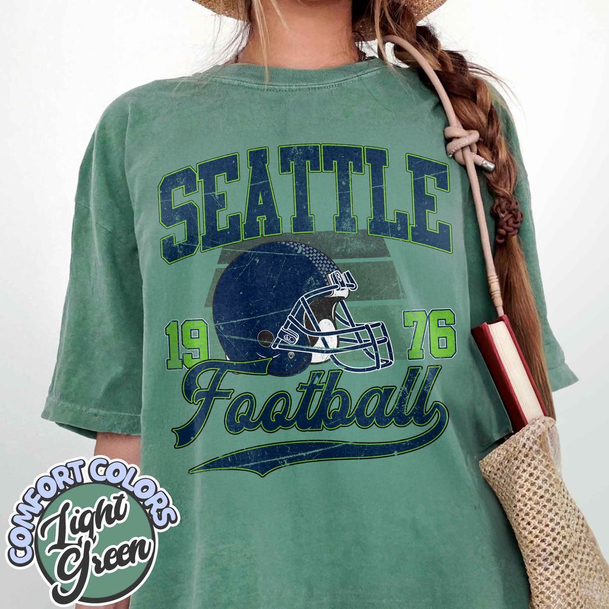 Unisex Seattle football vintage t-shirt for men and women
