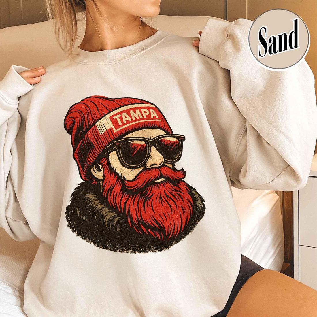 Unisex Tampa Bay football vintage crewneck sweatshirt for men and women
