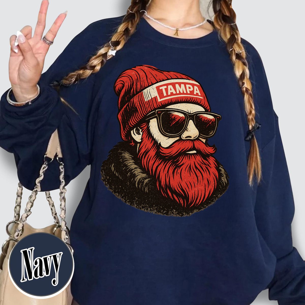 Unisex Tampa Bay football vintage crewneck sweatshirt for men and women