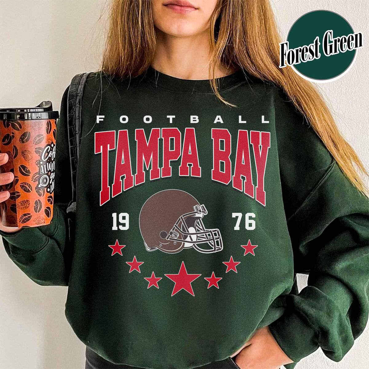 Unisex Tampa Bay football vintage crewneck sweatshirt for men and women