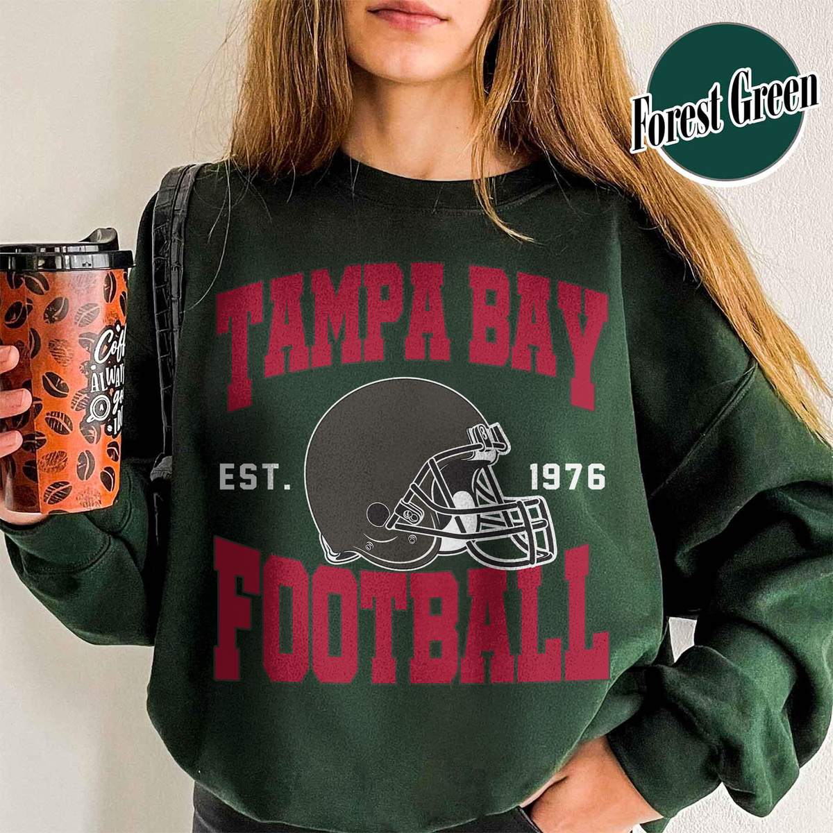 Unisex Tampa Bay football vintage crewneck sweatshirt for men and women