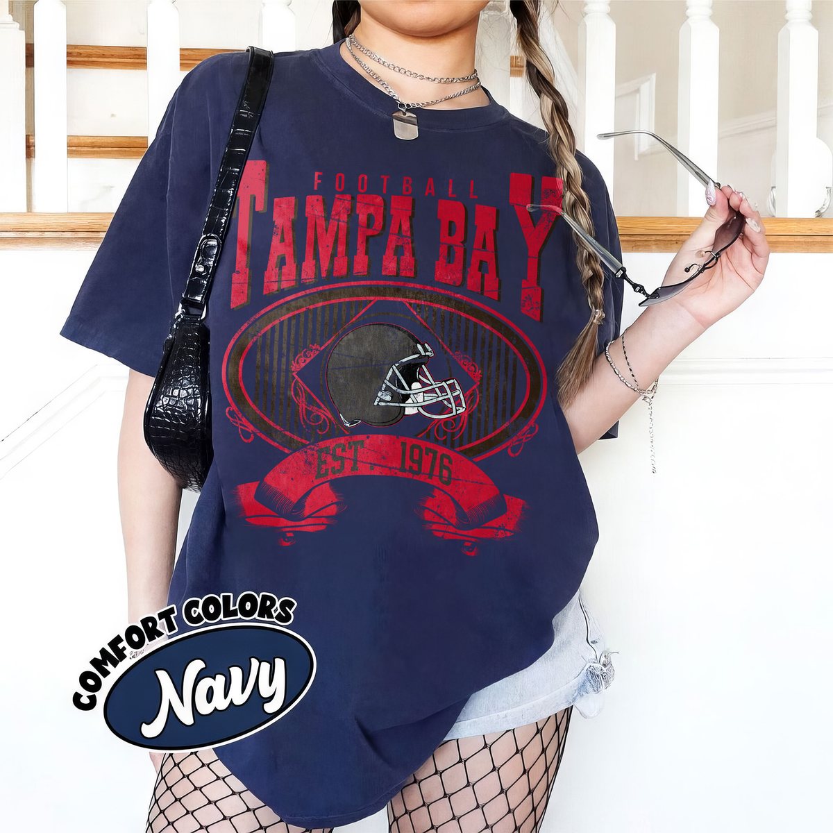Unisex Tampa Bay football vintage t-shirt for men and women