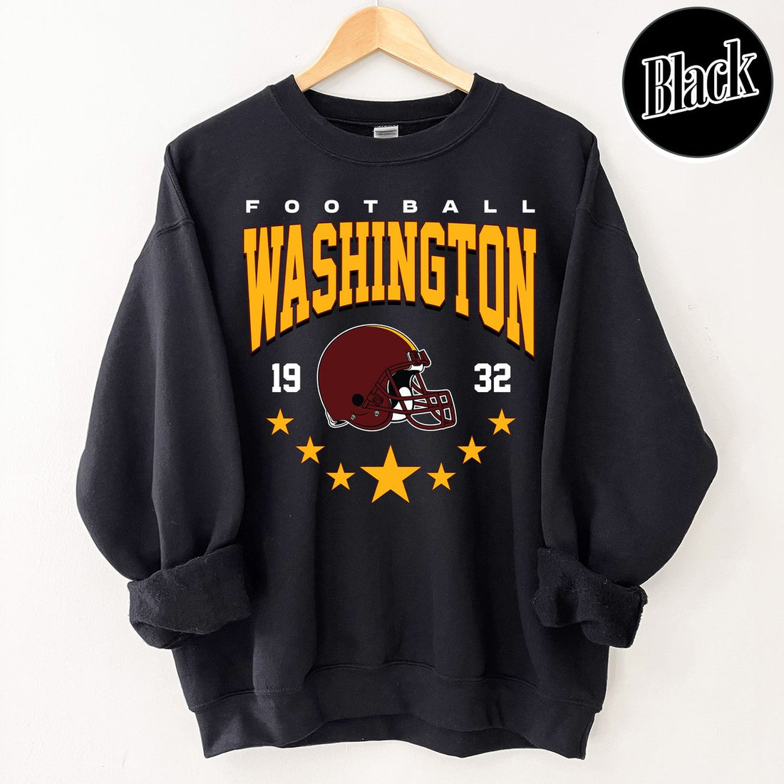 Unisex Washington football vintage crewneck sweatshirt for men and women
